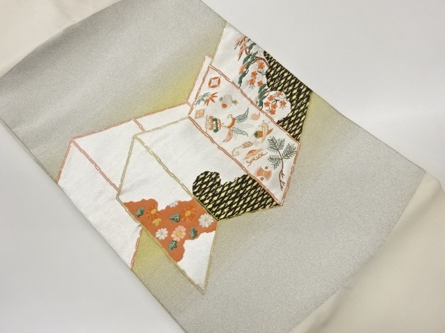 JAPANESE KIMONO / FOLDING SCREEN / 